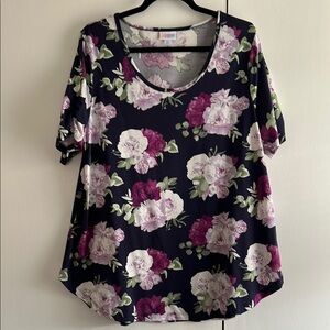 LuLaRoe Blue and Purple Top